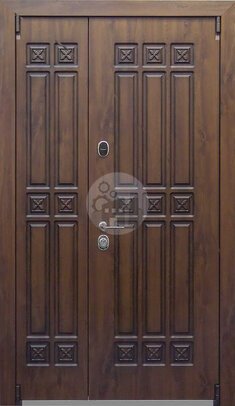 двустворчатая элитная дверь, отделка мдф-ДВ-551