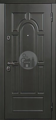 входная металлическая дверь, отделка — белая филенчатая панель внутри-ДВ-1245