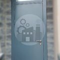 металлическая дверь с верхней вставкой, окрас нитроэмаль и отделка МДФ