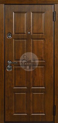 дверь стальная в квартиру, отделка двусторонний массив дерева-ДВ-833